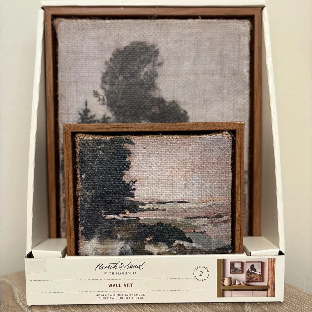 Hearth and hand with Magnolia - 2pc Landscape Burlap Wall Art Set - Picture 3 of 3